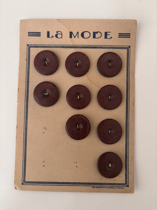 La Mode buttons (purple/red - 22 mm)