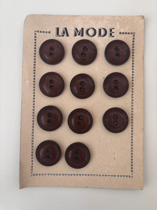 La Mode buttons (red - 26 mm)