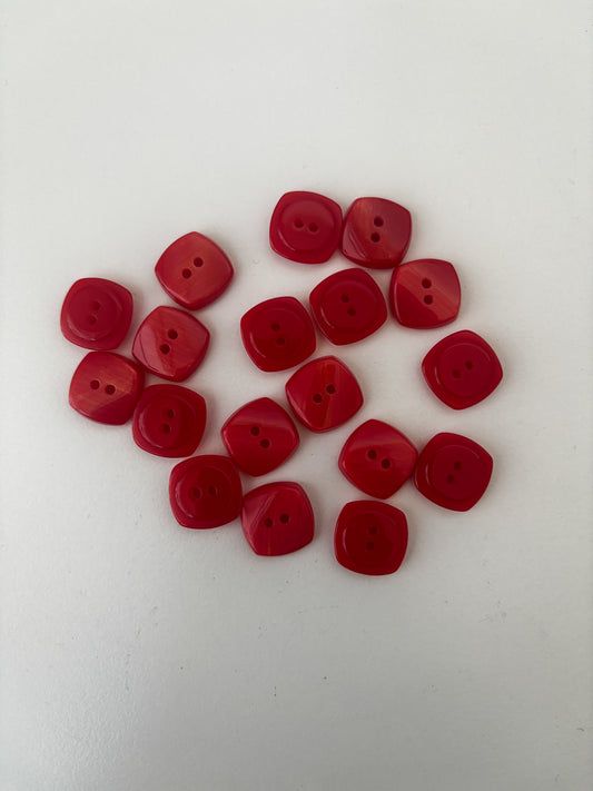 BBO buttons (red - 15 mm)