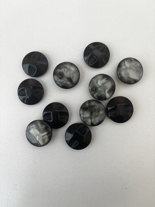 BBO buttons (grey - 17 mm)