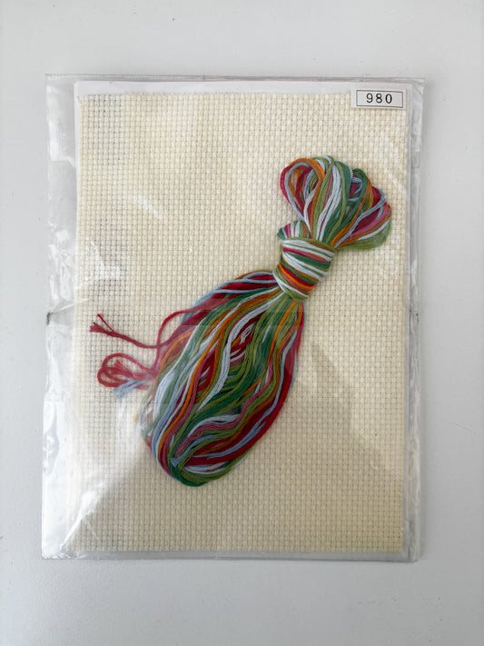 Strawberry Embroidered Tissue Pouch Kit