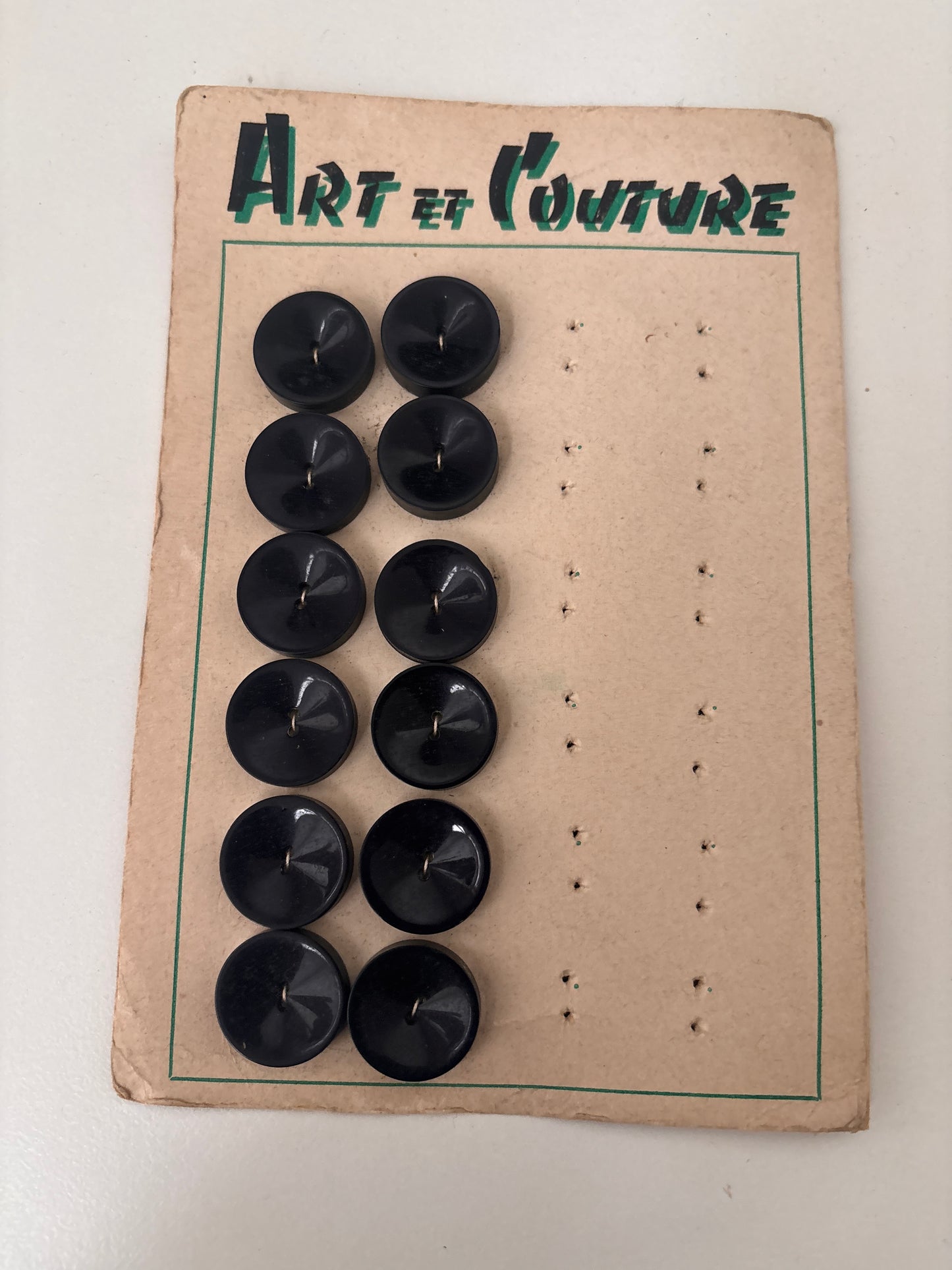 Art et Couture buttons (black - 30 mm) - (AC0004)