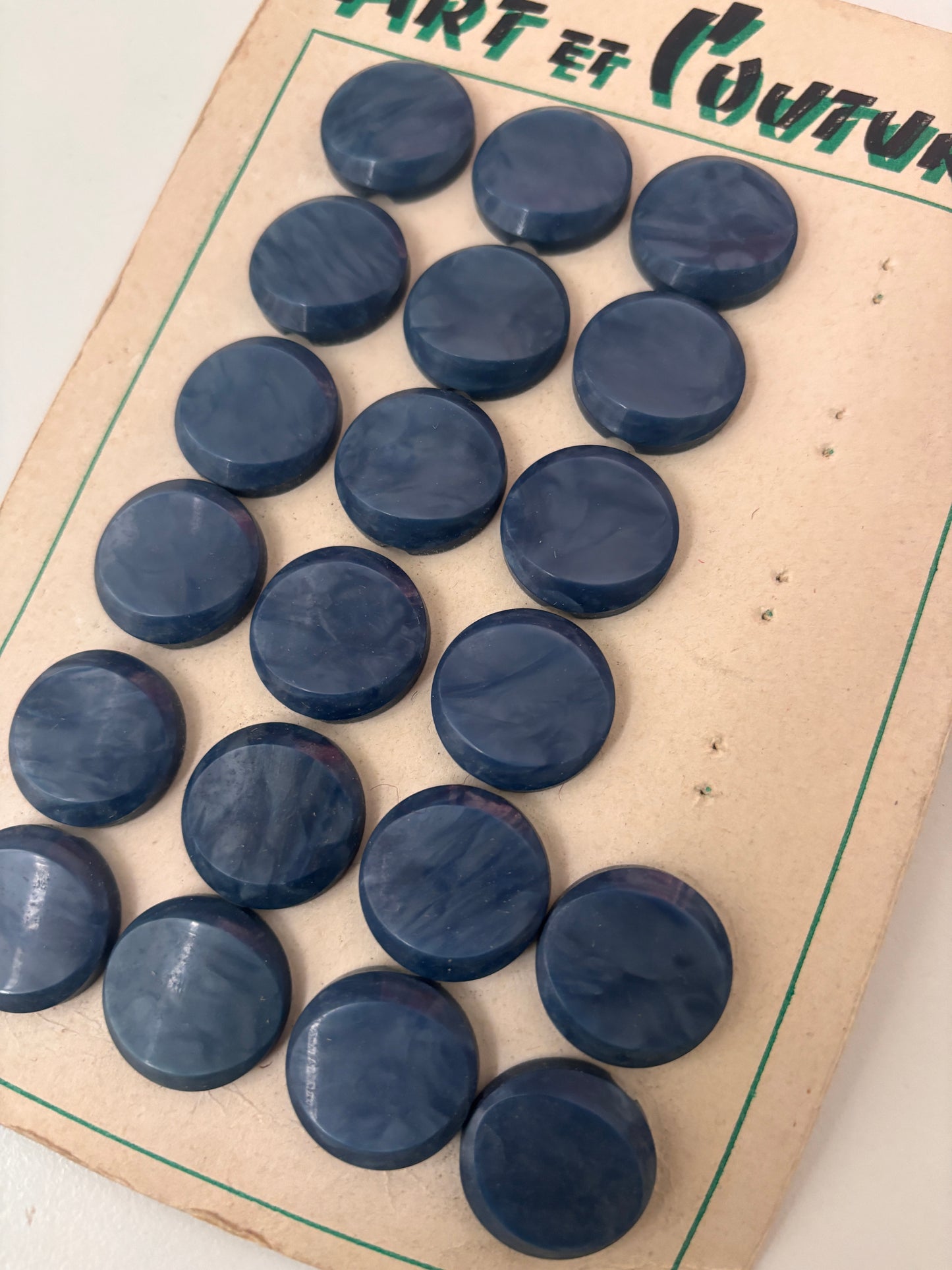 Art et Couture buttons (blue - 21 mm) - AC0010
