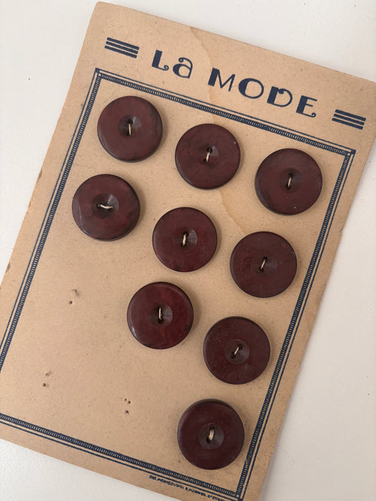 La Mode buttons (purple/red - 22 mm)