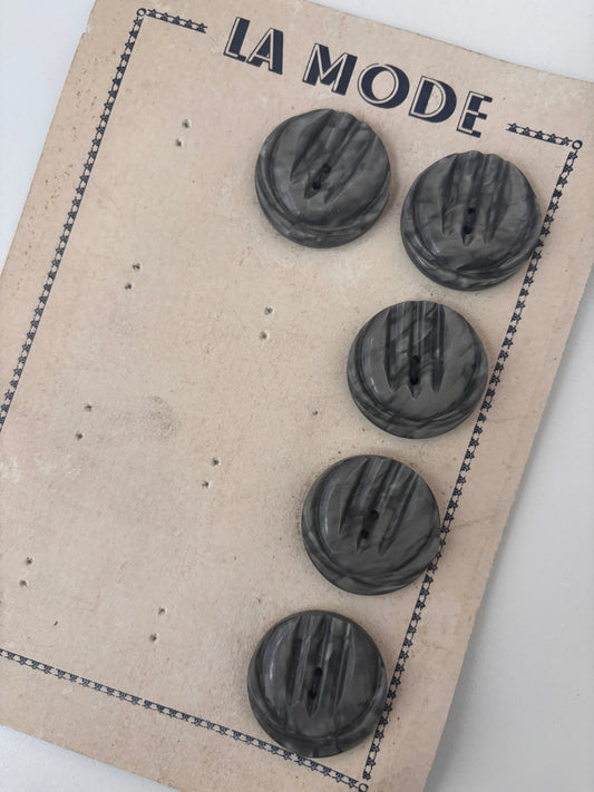 La Mode buttons (grey - 31 mm)