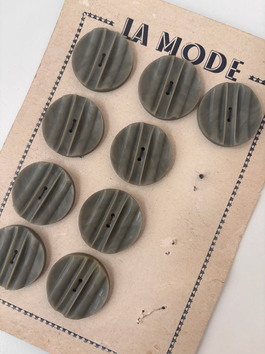 La Mode buttons (grey - 31 mm)