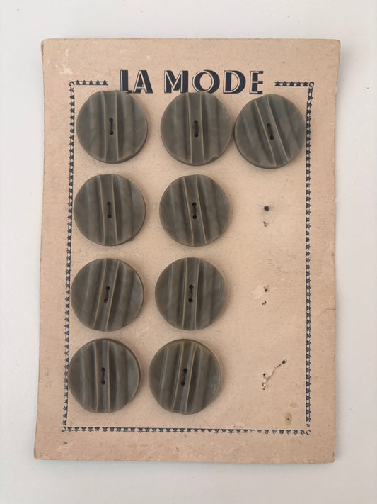 La Mode buttons (grey - 31 mm)