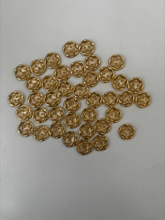 BBO buttons (light orange/gold - 14 mm)
