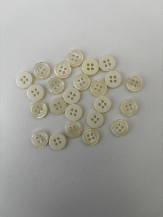 BBO buttons (white - 10 mm)
