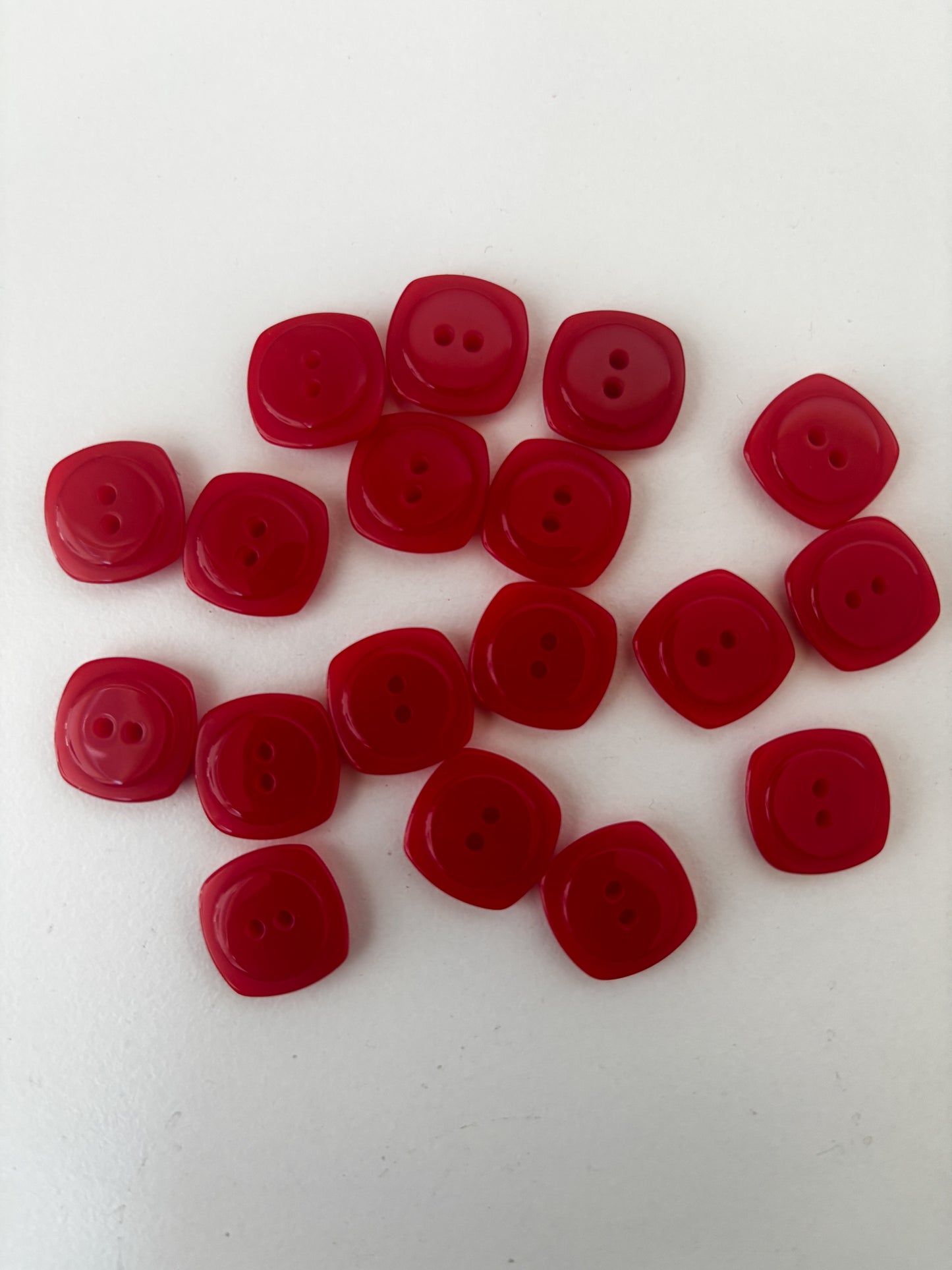 BBO buttons (red - 15 mm)