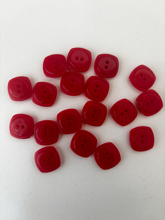 BBO buttons (red - 15 mm)