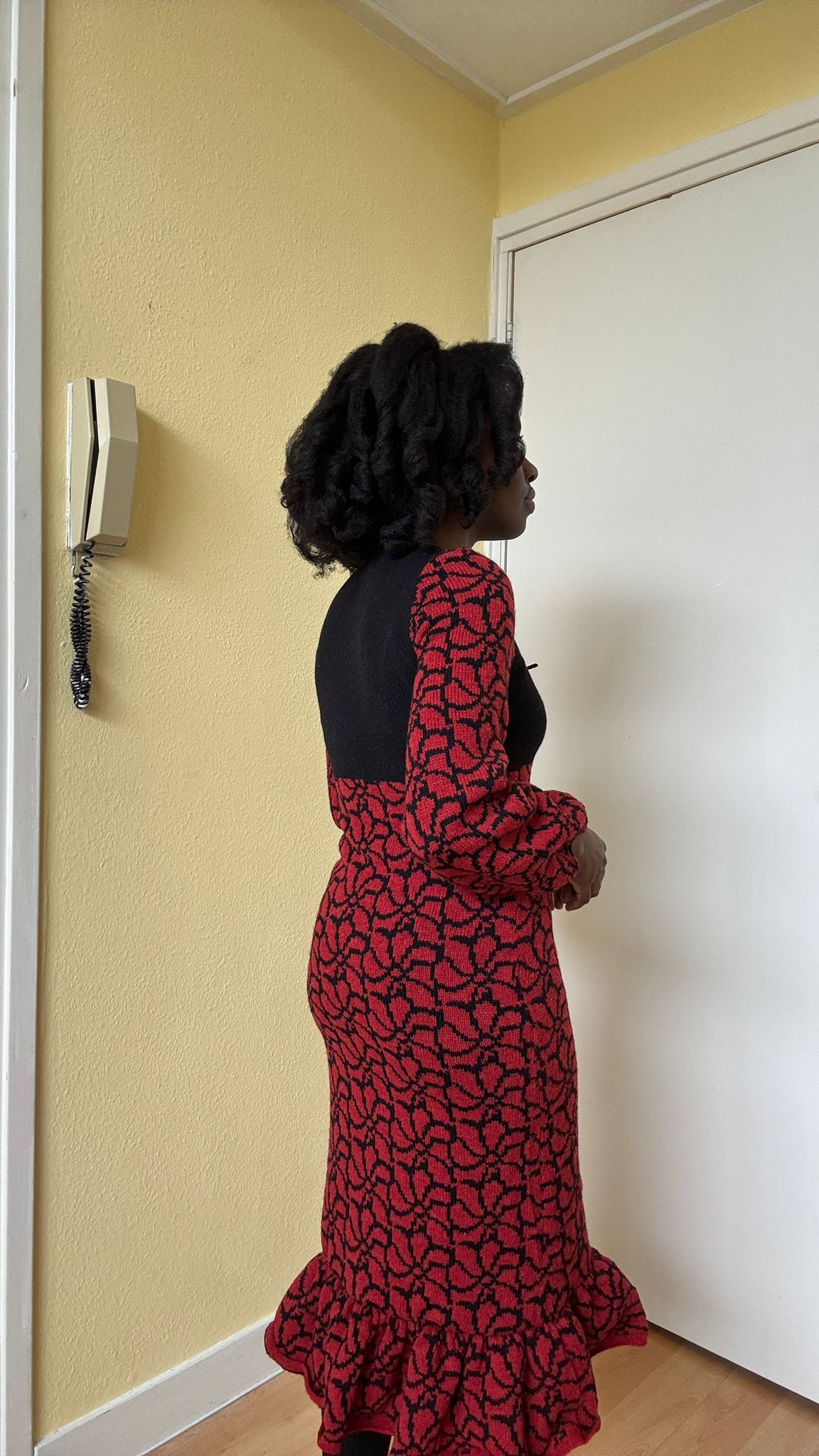 70s knitted dress (bespoke)